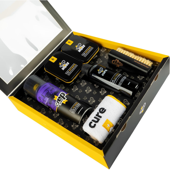 Crep Protect The Ultimate Shoe Care Gift Package – Shoe Protection Spray – Sneaker Cleaner – Quick Cleaning Wipes – Premium Brush and Microfiber Cloths