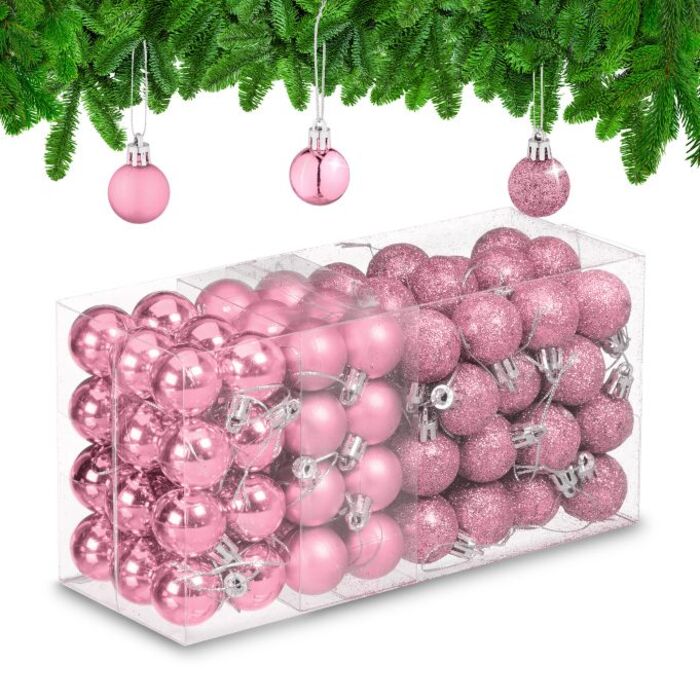 Relaxdays Set of 96 Christmas Baubles