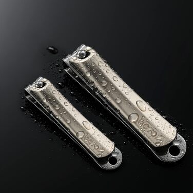 Набір для стрижки нігтів BEZOX 3 шт. з нержавіючої сталі для товстих нігтів. Професійний нігтеріз, ножиці для нігтів. Гострий та гладкий зріз. Підходить для нігтів на руках та ногах (пряма/вигнута/скошена клинка). Колір: Темне золото