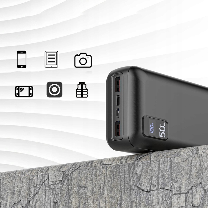 Потужний павербанк 50000 mAh 22.5W PD: швидка зарядка та універсальна сумісність