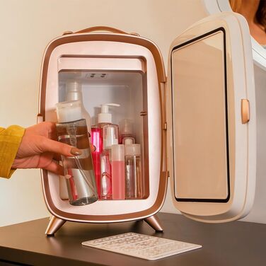 Міні-холодильник для косметики Cecotec Bamba CoolingBeauty 6000 з дзеркалом, 6л, білий