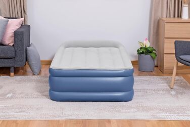 Надувний матрац Bestway TriTech Vento XL з електронасосом 191x97x46 см, синій