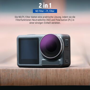 Набір фільтрів ND NEEWER для DJI Osmo Action 4/5 PRO: ND8, ND16, ND32, CPL (4 шт.)