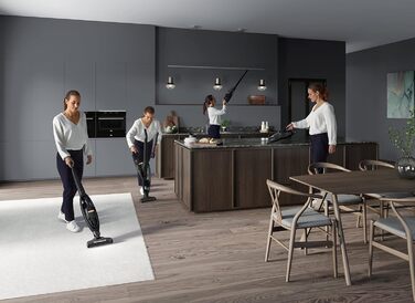 AEG QX6-1-45AN Cordless Vacuum Cleaner / Bagless Vacuum Cleaner / Quiet / Cordless Handheld Vacuum / 45 min Runtime / Lightweight / Hard Floors / 2in1 / Pet Hair / Dog / Cat / Carpet / Car / Grey