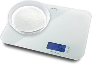 CASO Kinetic Kitchen Scale - LX 20 - Battery-Free, 5kg Capacity, 1g Increments - Testsieger