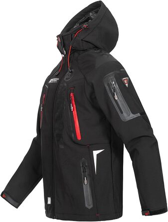 Чоловіча куртка-софтшелл Geographical Norway Tambour, чорна, розмір XXXL