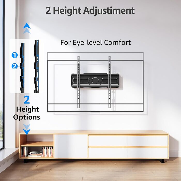 Кріплення для телевізора MOUNTUP на стіну, поворотне та нахильне, для телевізорів 26-70 дюймів (LCD, LED, Curved), до 45 кг, VESA 400x400 мм, EU0092A