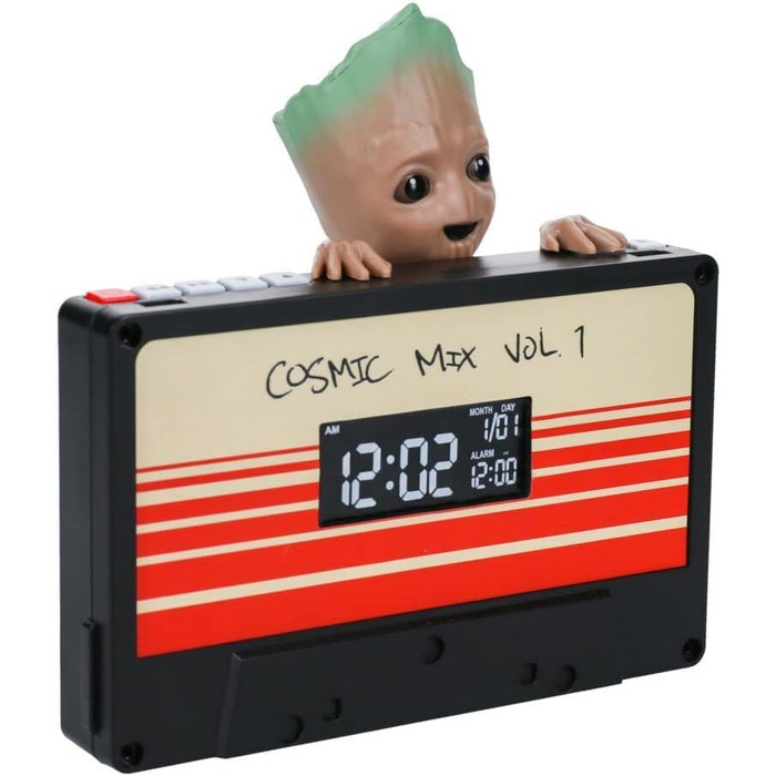 Paladone Marvel I Am Groot Alarm Clock - Officially Licensed Guardians of the Galaxy Digital Clock with Alarm Timer, Living & Bedroom Decoration for Superhero Fans, Collector's Gift - 5.7