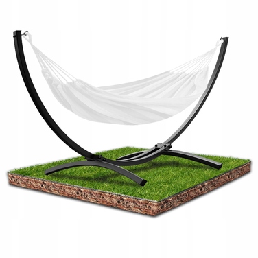 Двомісний гамак Go Garden, сірий (навантаження до 220 кг, 300x130 см)