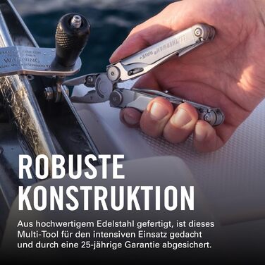 Leatherman Wave+ Мультитул - 18-в-1: мультиінструмент з нержавіючої сталі, з лезами, щипцями та кусачками - аксесуари для кемпінгу, Special Edition, сірий