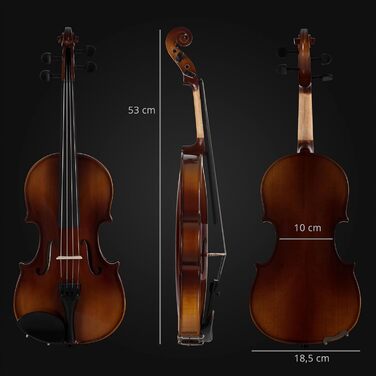 Скрипка класична Cantabile Student 1/2 (комплект з футляром, смичком та канифоллю)