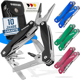 Мультитул Aventus® 21 функція: ніж, плоскогубці, викрутка, сталь. Мультиінструмент для чоловіків, чорний