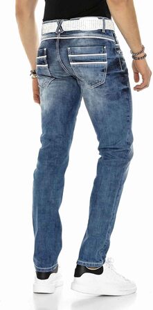 Чоловічі джинси Cipo & Baxx: сучасний денім, блакитний колір, розмір 29W/30L