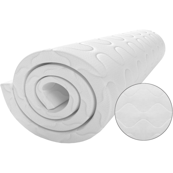 POKAR Mattress Topper, Mattress Topper, Mattress Pad, Mattress Protector for Mattress, Washable and Suitable for Allergy Sufferers, 140 x 190 cm