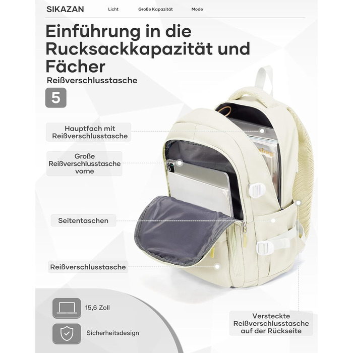 Шкільний рюкзак для підлітків: чорний, для дівчаток та хлопців. Шкільна сумка, casual рюкзак, 44x31x15 см