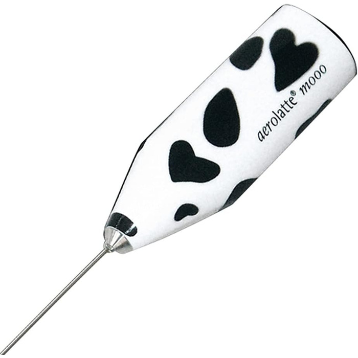 Aerolatte - бездротовий спінювач молока з чохлом, на батарейках (чорний/білий)