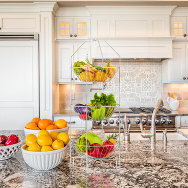 Relaxdays 3-Tier Obst Etagere