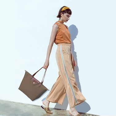 Сумка жіноча велика, водонепроникна сумка-шопер через плече, чорна сумка для дозвілля, подорожей, офісу, покупок (Хакі, L)