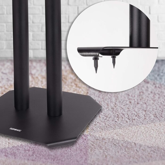 Підставка для колонок Duronic SPS1022/80 – 80 см – з піском – для Hi-Fi/Stereo/Heimkino 5.1