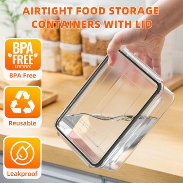 Набір контейнерів для зберігання продуктів 36 шт. з кришками, витіканнями, для кухні