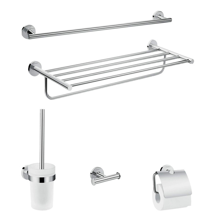 Тримач для туалетного паперу Hansgrohe Logis Universal, настінний, приховане кріплення, хром, 41726000