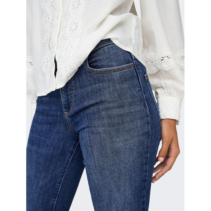 Джинси жіночі кльош ONLY Konroyal Dark Blue Denim, розмір S/34L