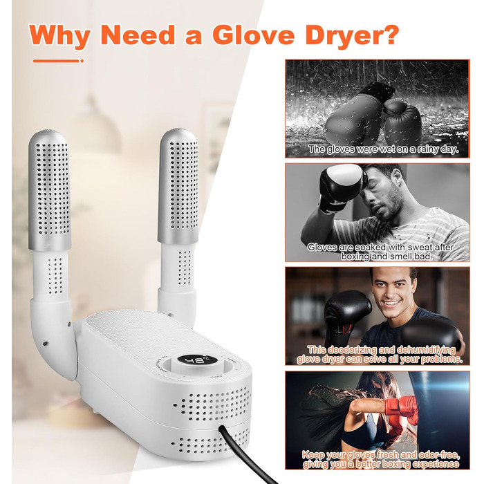 Електричний сушильник для рукавичок Boxhandschuh Trockner з таймером, швидким сушінням та антибактеріальним ефектом