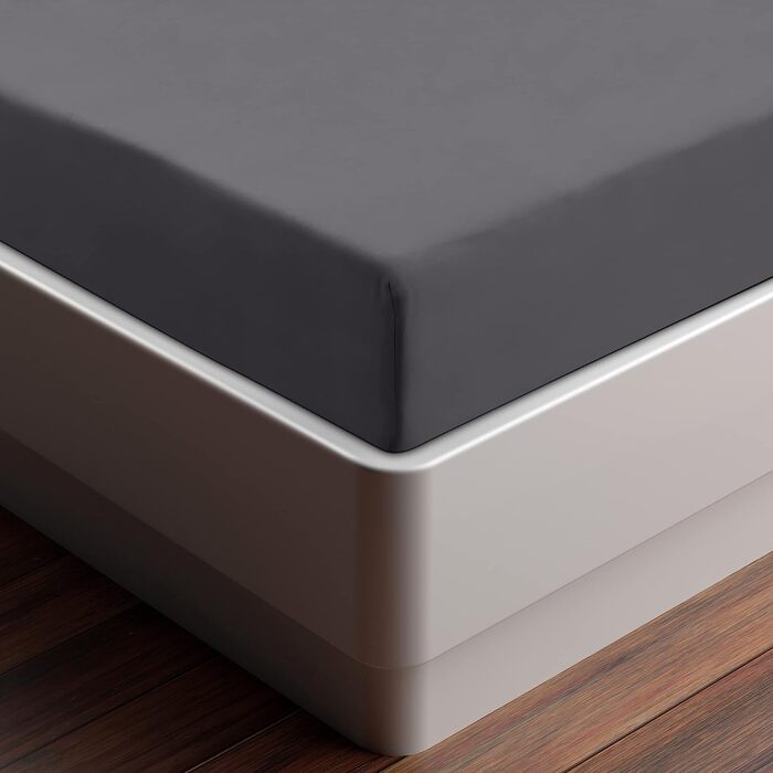 Utopia Bedding - 6-Piece Fitted Sheet Set - 90 x 200 cm - Grey - Brushed Microfiber Fitted Sheet - 35 cm Deep Pocket