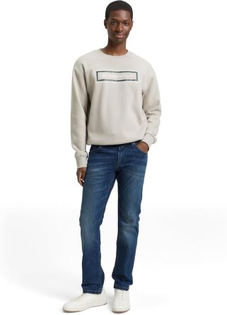 Джинси чоловічі TOM TAILOR Aedan Straight Stretch 36W/32L Mid Stone Wash Denim