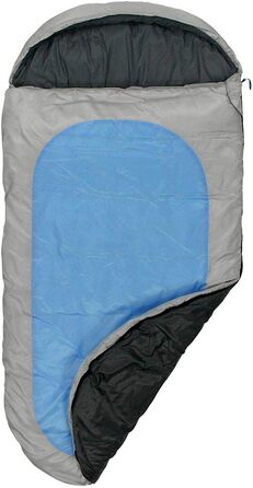 Fridani Kids Sleeping Bag PB 180x90cm XXL Quilt Sleeping Bag -12°C Blue Warm Water-Repellent Washable