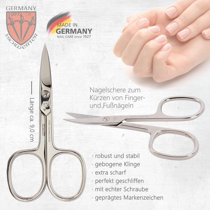 Набір для манікюру та педикюру 'Modena' від DREI SCHWERTER | 4-х частинний набір у шкіряному футлярі, виготовлений у Німеччині. Колір: Червоний. Вміст: ножиці для нігтів, пінцет, алмазна пилка для нігтів та лопатка для видалення кутикули