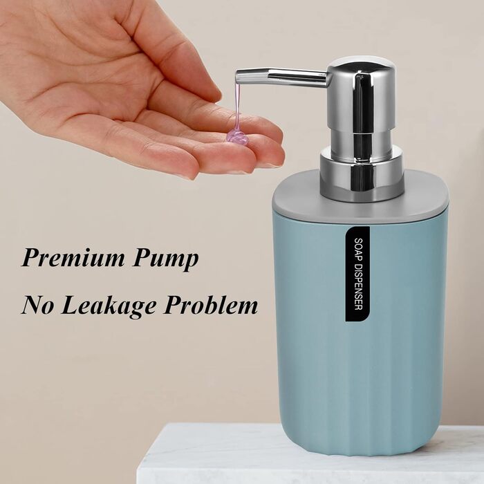 Набір аксесуарів для ванної кімнати IMAVO 4 шт. (зубний стакан, мильниця, диспенсер, тримач для зубних щіток) - Зелений