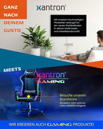 Xantron DEHA-600E Electric Tilt, Swivel & Fold-Down TV Ceiling Mount - 32-75 Inch - Voice Control Remote Included