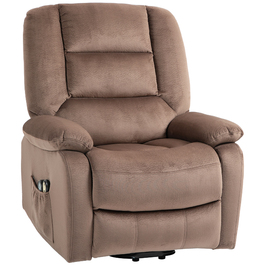 HOMCOM TV Chair with Rise Assist, Electric Recliner, with Massage Function, Reclining Function, Heat Function, Polyester, 90x93x110cm | Aosom