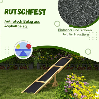 PawHut Dog Agility Weave, Non-Slip Surface, Holds up to 50 kg (110 lbs), 180 x 30 x 30 cm