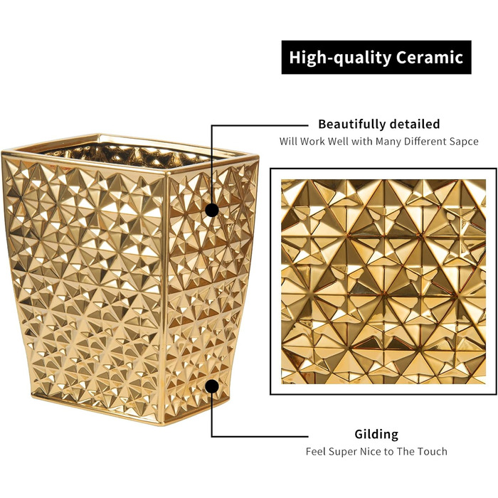 Набір аксесуарів для ванної кімнати Goldfarben: мильниця, тримач для зубних щіток, стаканчик та мильниця. Стильний декор для раковини або подарунок на новосілля.