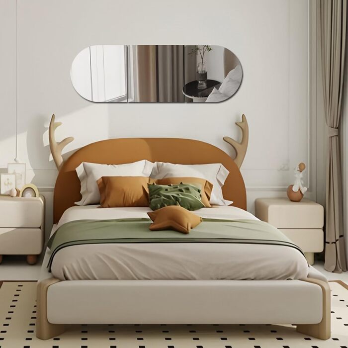 Дзеркало наклейка HD-акрил для стін, безпечне, самоклеюче, для макіяжу, фітнесу, дитячої кімнати, декору (3)