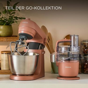 Міксер ручний Kenwood QuickMix Go HMP40.000GY (350W, червоний) з кейсом, вінчиком та гаком для тіста