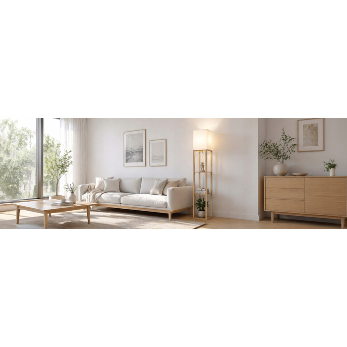 Підлоговий світильник LEDLUX, цоколь E27, 60 Вт, коричневий