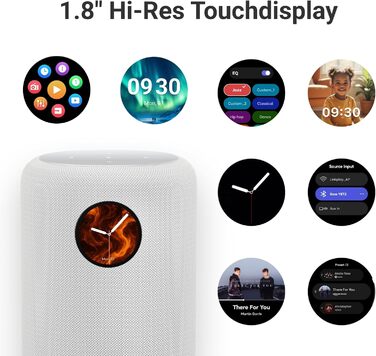 WiiM Sound Smart Speaker: Бездротова колонка Hi-Res 24/192, Wi-Fi 6E, Bluetooth 5.3, AI RoomFit, 100W, білий