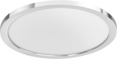 LEDVANCE Smart LED Bathroom Lamp white, 1200LM, 3000-6500K, 300mm x 70mm, IP44, Orbis Bath Bathroom Light with Wifi Technology, dimmable, controllable via app and voice assistants (Chrome, 30cm, Disc)