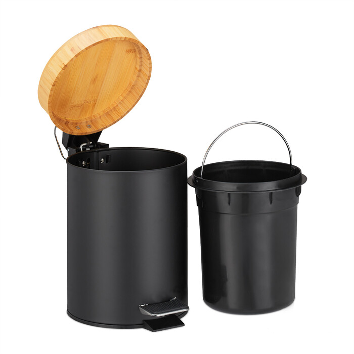 Relaxdays Trash Can Bathroom 3 l