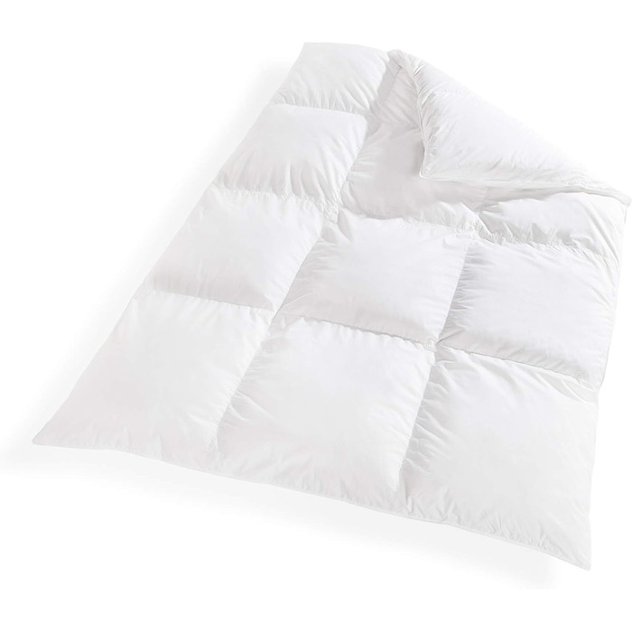 Зимова ковдра VitaloBett Canadian Dreams Polar 200x220 см – надзвичайно тепла стьобана ковдра з гусячим пухом для алергіків, клас тепла 6