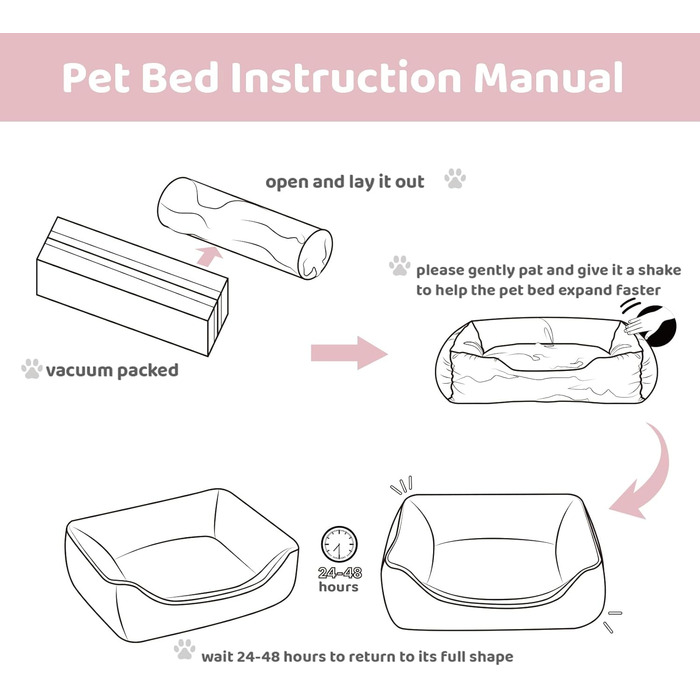 Килимок для котів та собак, м'який лежак для тварин, дихаючий лежак для кошенят та цуценят, бежевий (55*45*15 см)