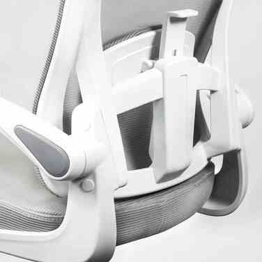 Ергономічне офісне обертове крісло Ergo Lite LVNSystem, біле (107-131 см, до 120 кг)