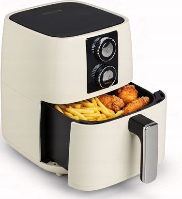 Аерофритюрниця Air Fryer XXL 5.2 л, 1500 Вт — Безмасляна фритюрниця з великою чашею та 5 програмами