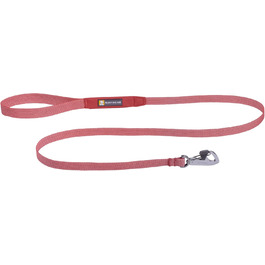 RUFFWEAR Dog Lead Hi & Light, Strong Lead with integrated storage pouch and secure Crux-Clip closure, compactly foldable to pocket size, (Salmon Pink)