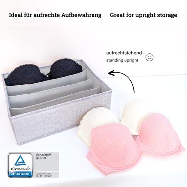 For IKEA dresser; THE ORIGINAL; perfect fit; Sturdy base; Drawer organization system for baby supplies, children's clothes, socks, underwear; 5-piece set (bra organizer)