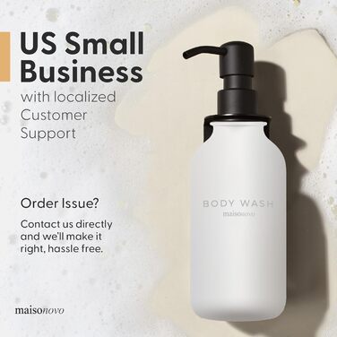 Шампунь MaisoNovo: Набір з 3 флаконів (500 мл) для душу та миття рук, настінний диспенсер, чорний насос, прозорий/чорний X 3