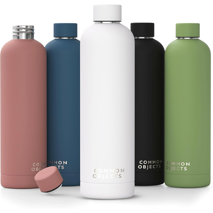 Stainless Steel Water Bottle | Leak-proof, insulated Thermos Bottle | Carbonated Water Suitable | Sports Bottle, water bottle, thermos | Office, Gym, Outdoor | THE ORIGINAL (Alpin White, 500 ml)